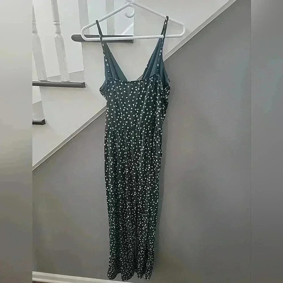 Kaileigh Rochelle Green Floral  Knit Jumpsuit NWOT XLP  Petite Fall Colors - Picture 6 of 8